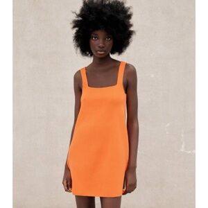 Orange Sleeveless Dress